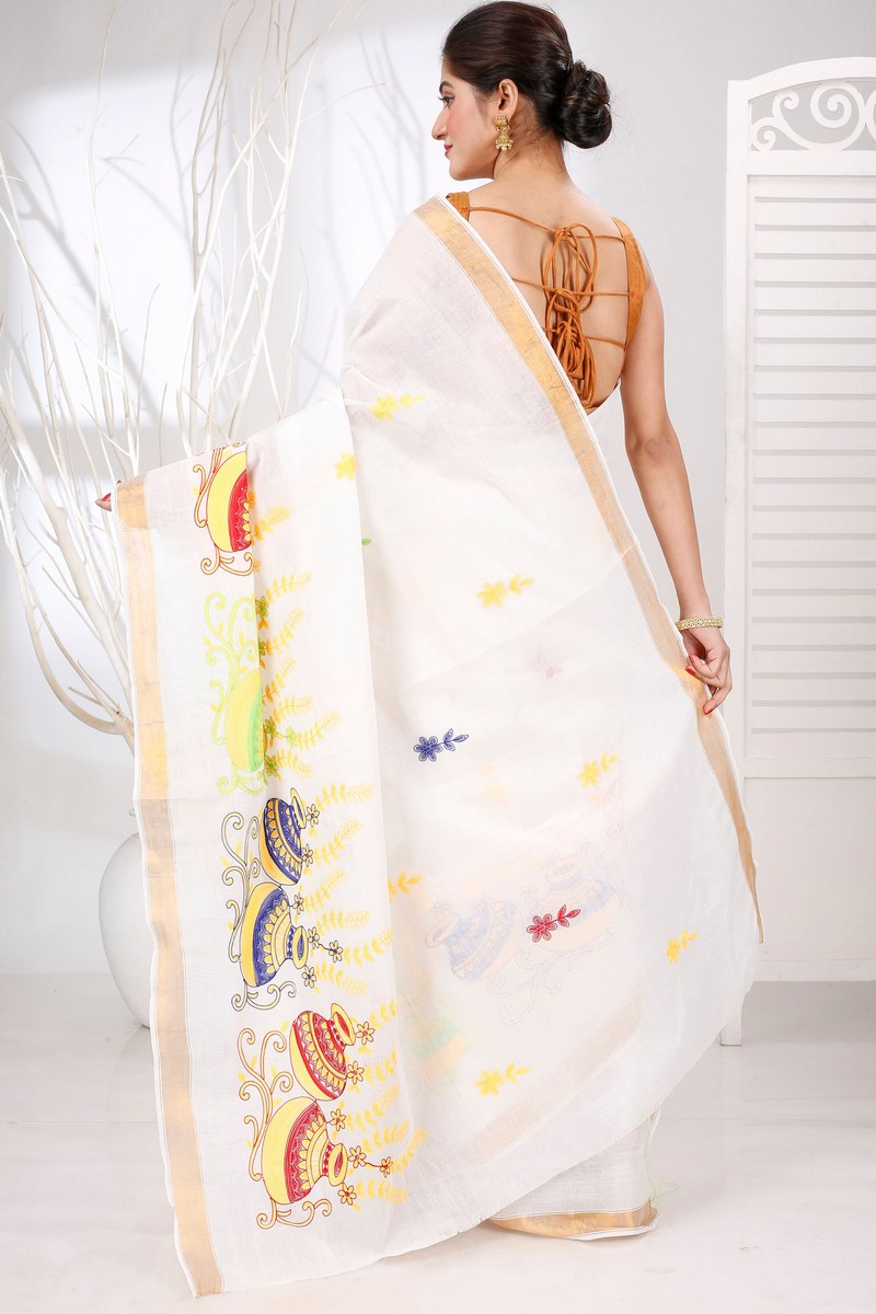 Multy Pure Cotton Leo Tant Embroidery (1453)