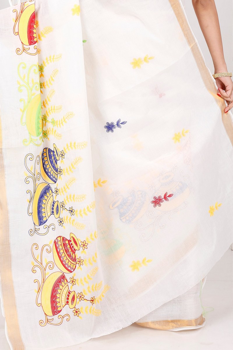 Multy Pure Cotton Leo Tant Embroidery (1453)