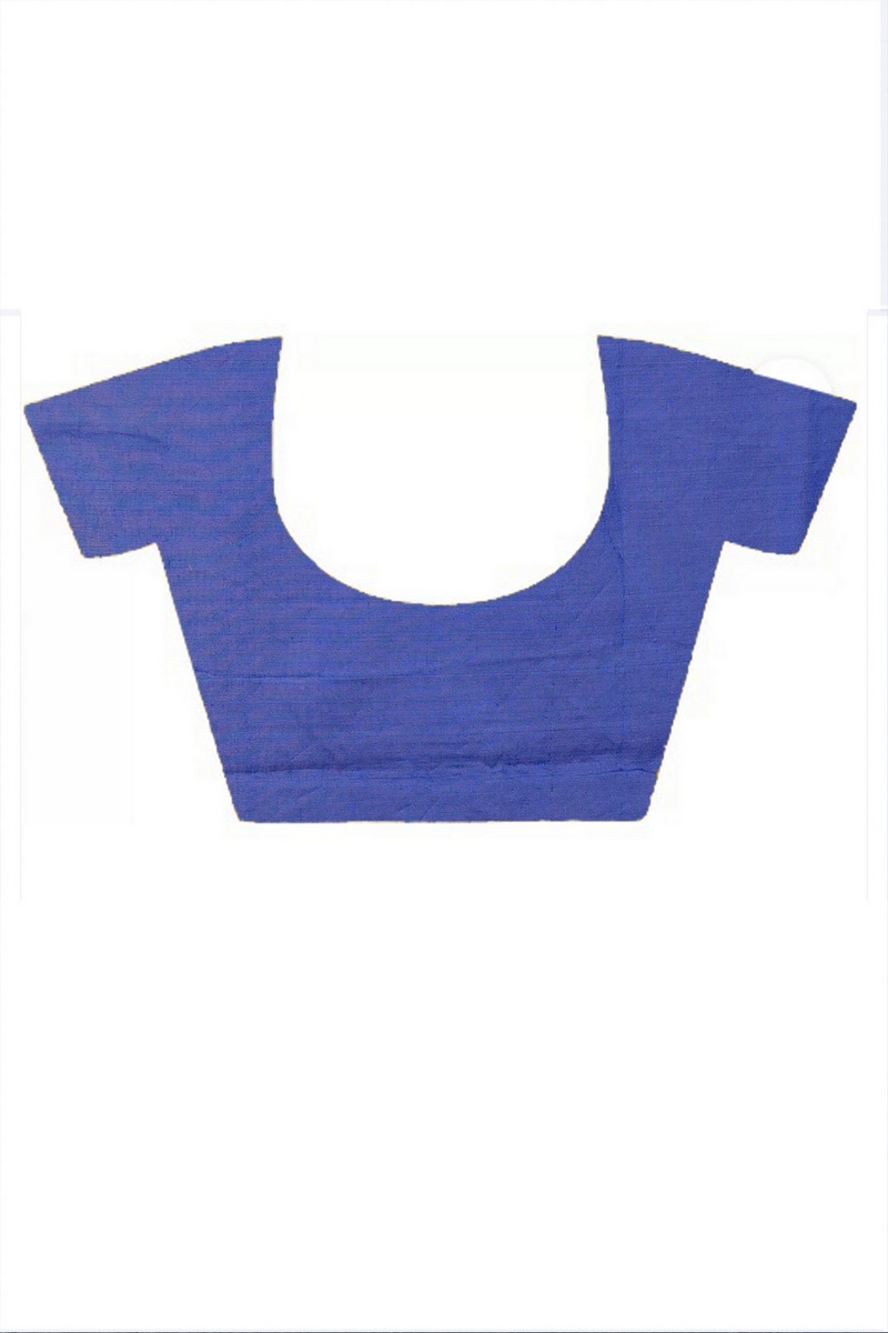 Naby Blue Pure Cotton Kamal Hand Painted Saree (1979)