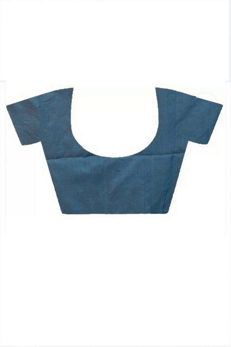 Royal Blue Pure Cotton Kamal Hand Painted Saree (1980)