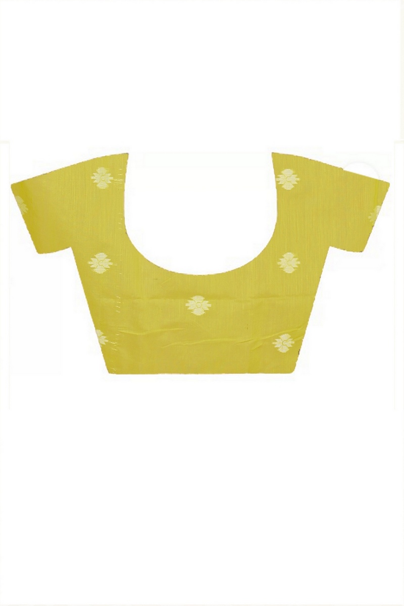 Green Cotton Monimal Muslin saree (2043)