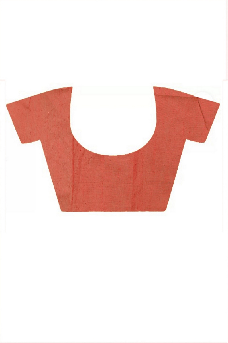 Marun Grey Pure Cotton Senak Printed Handloom Saree (2057)