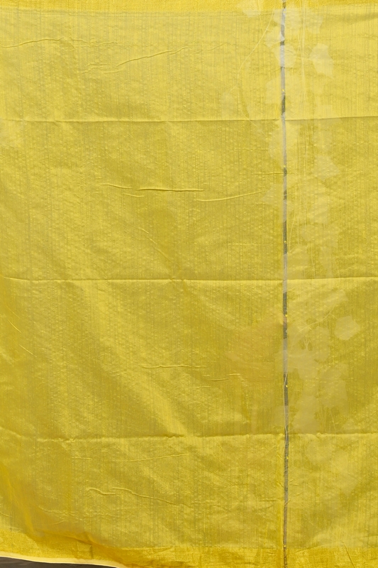 Yellow Pink Cotton Blend Dhrum Hand Loom Saree (2991)