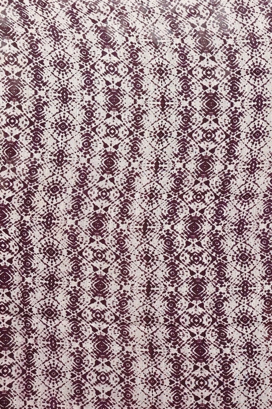 Orange Purpel Pure Cotton Dinesi Batik Print Saree (2993)