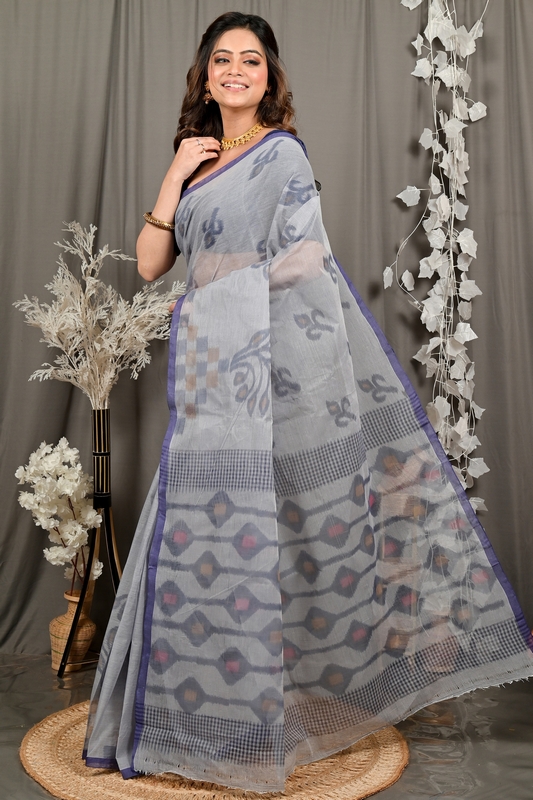 Assh Pure Cotton Dipui Tant Saree Print (3013)