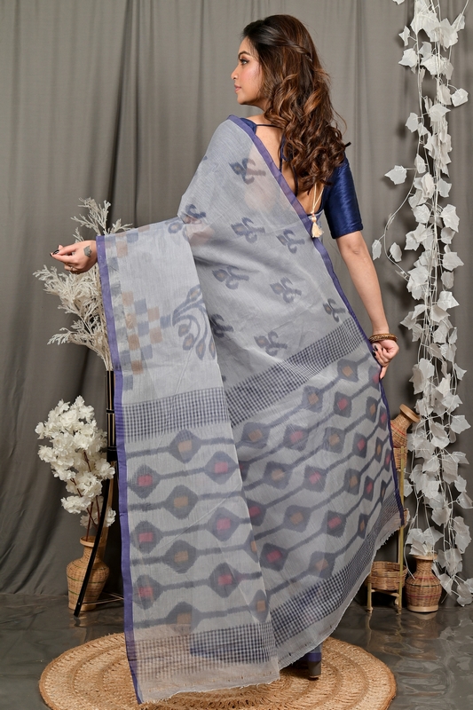 Assh Pure Cotton Dipui Tant Saree Print (3013)