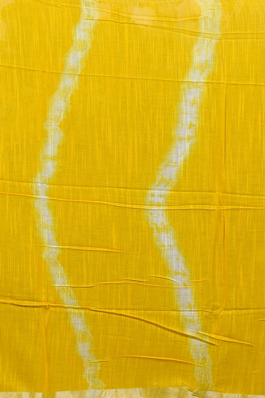 Yellow Pure Cotton Finui Hand Loom Saree (3064)